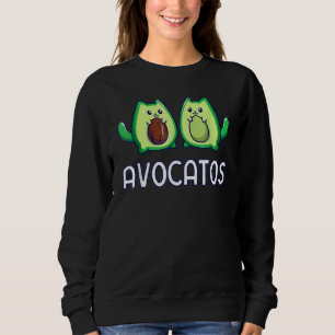 Avogato Avocado Cat Cat Fruit Vegan Sweatshirt