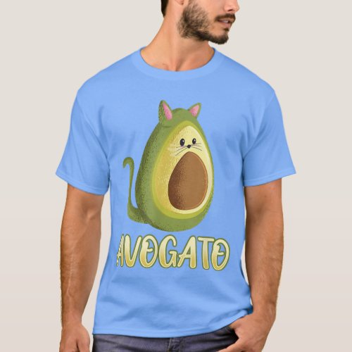 Avogato Avocado Cat Foodie lover T_Shirt