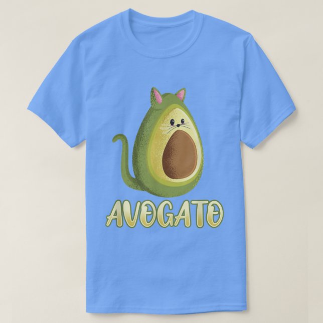 Avogato Avocado Cat Foodie lover T-Shirt Copy (Design Front)