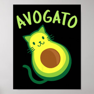 Avogato Cat Avocado - Funny Cinco De Mayo  Poster