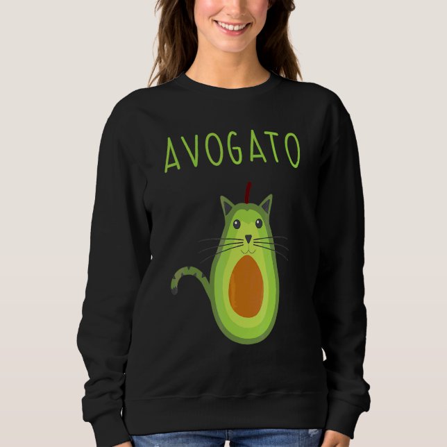 Avogato Cinco De Mayo  Cinco De Meow Cat Avocado 6 Sweatshirt (Front)