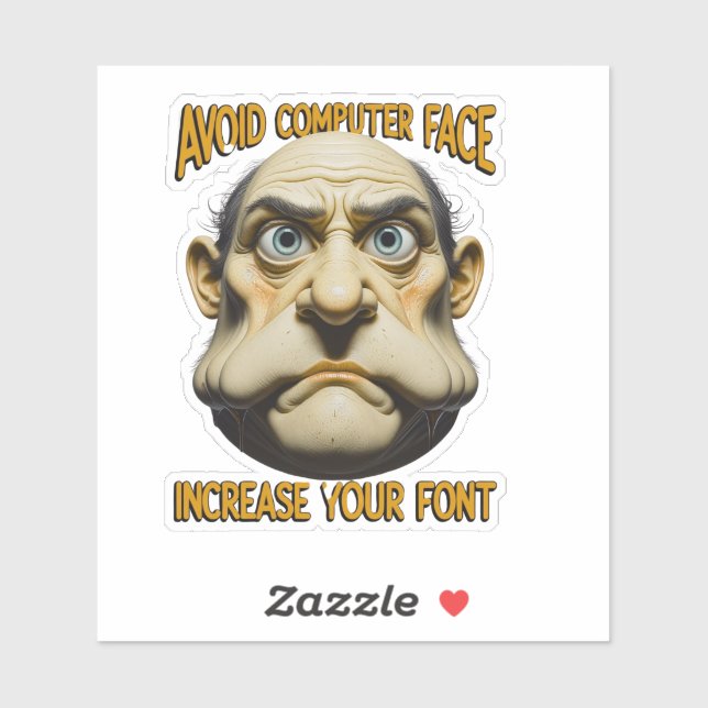 Avoid computer face, increase the font sticker (Sheet)