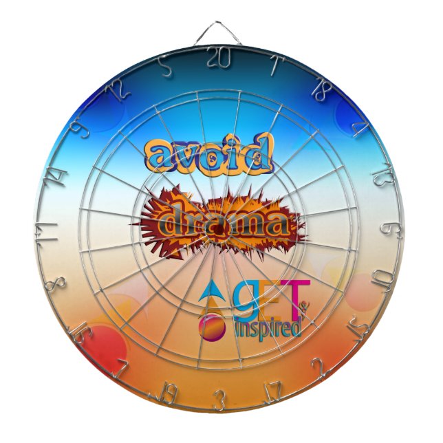 Avoid Drama Dart Board (Front)