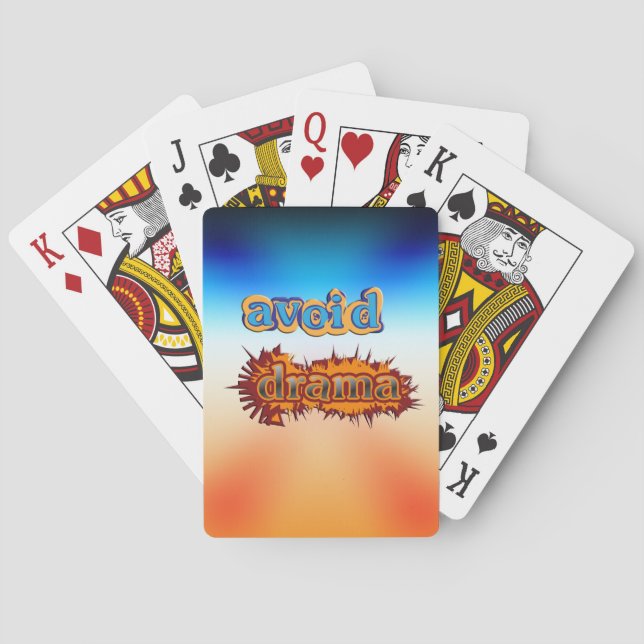 Avoid Drama Poker Cards (Back)