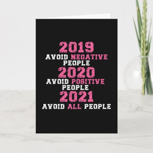 Avoid Negative People Card