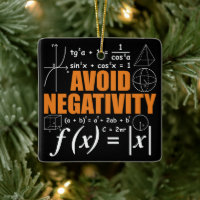 Avoid Negativity Funny Math Mathematician Teacher