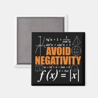 Avoid Negativity Funny Math Mathematician Teacher