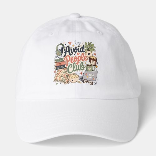Avoid People Club Cozy Introvert Vibes Hat