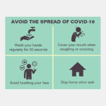 Avoid the Spread COVID-19 Postcard Template