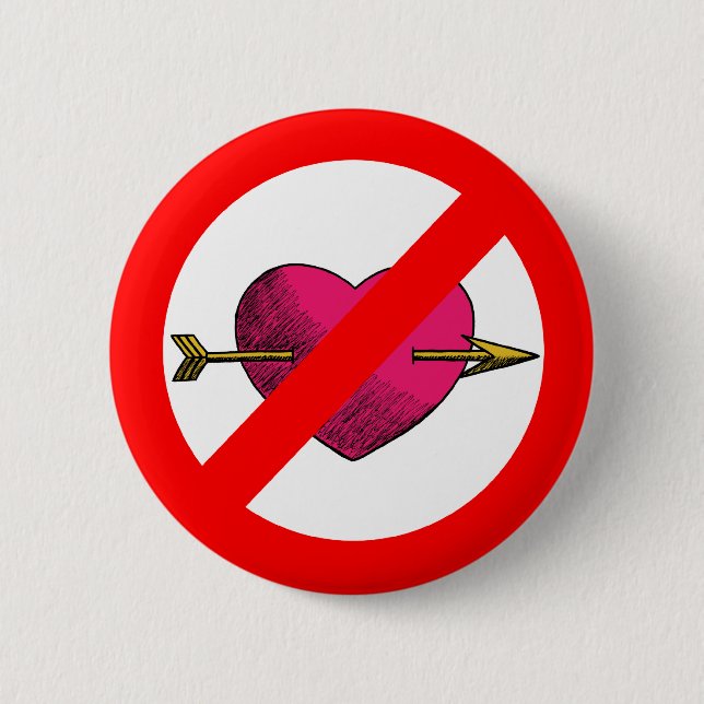 Avoid V-Day Pinback Button (Front)
