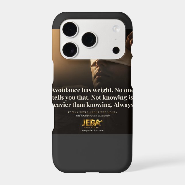 Avoidance Has Weight Book Quote Iphone Case (Back)