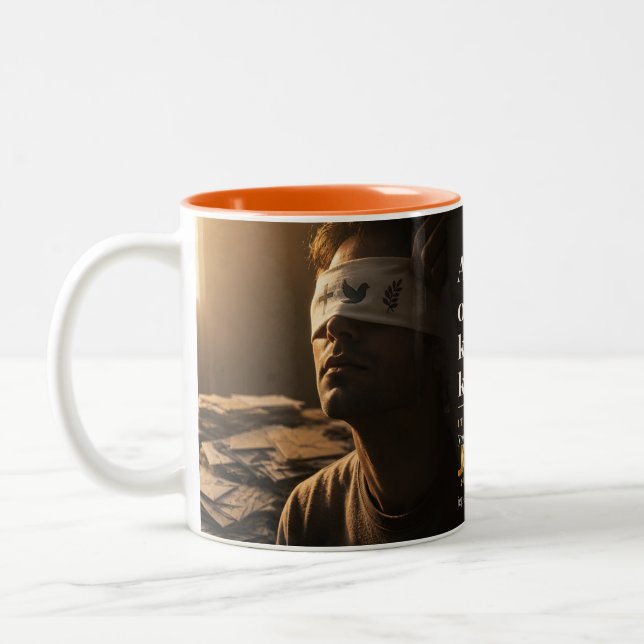 Avoidance Has Weight Book Quote Two-Tone Coffee Mug (Left)