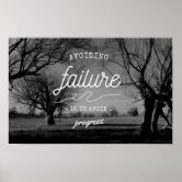 Motivational poster with phrase. A failure is man who has blundered but not  able to cash in on the experience. Black and white colors Stock Vector  Image & Art - Alamy