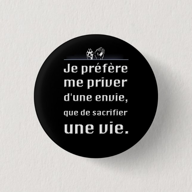 Avoir de l'éthique button (Front)