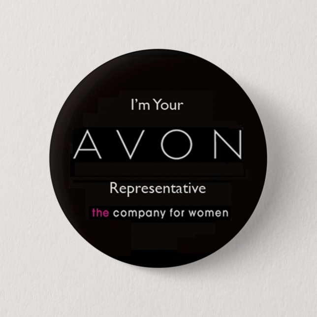 avon badge pinback button (Front)