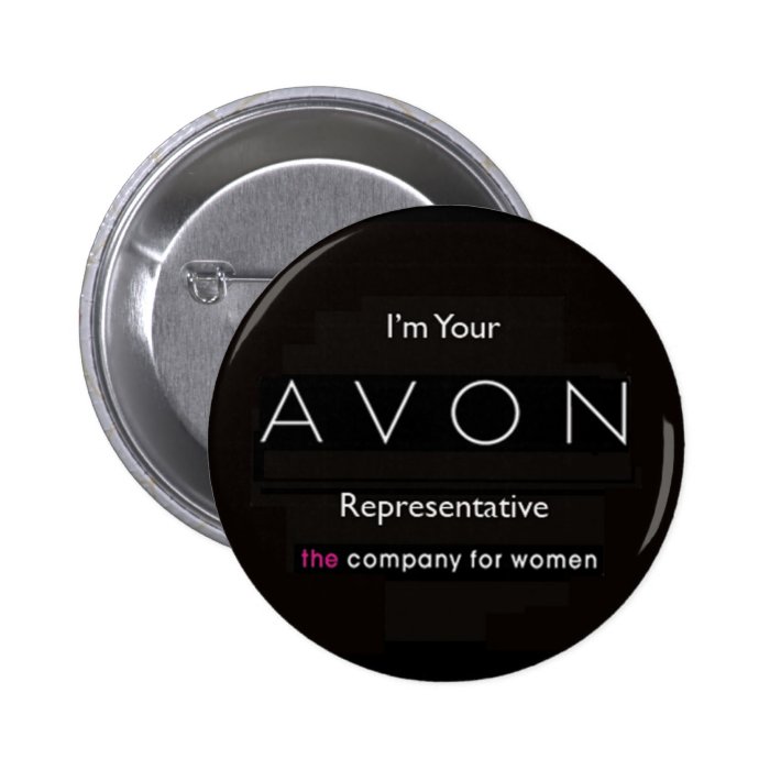 avon badge pinback buttons