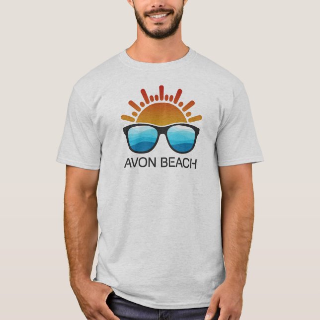 Avon Beach North Carolina Sunglasses T-Shirt (Front)