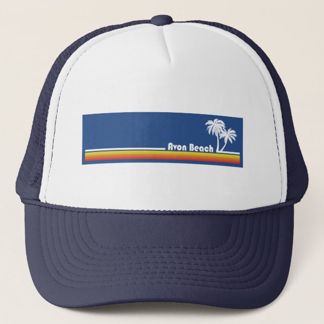Avon Beach North Carolina Trucker Hat (Front)