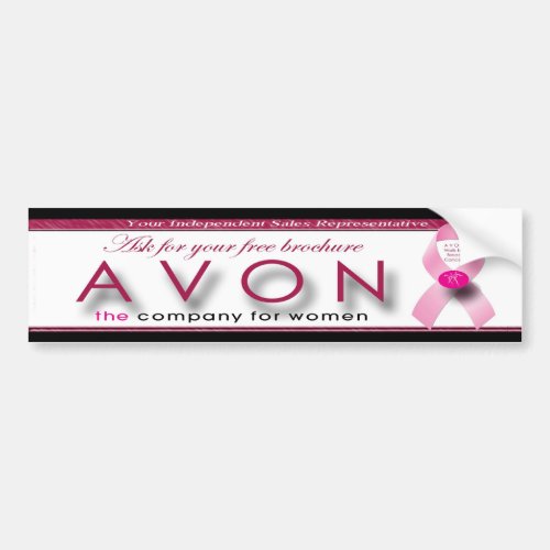 AVON Bumper Sticker Ask for your free brochure