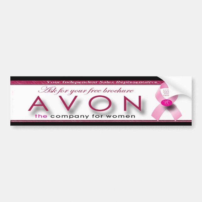 AVON Bumper Sticker Ask for your free brochure (Front)