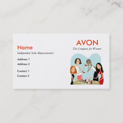 Avon Business Cards - Pearl