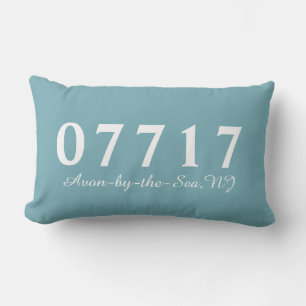 Avon-by-the-Sea NJ 07717 Pillow, Beach House Gift  Lumbar Pillow