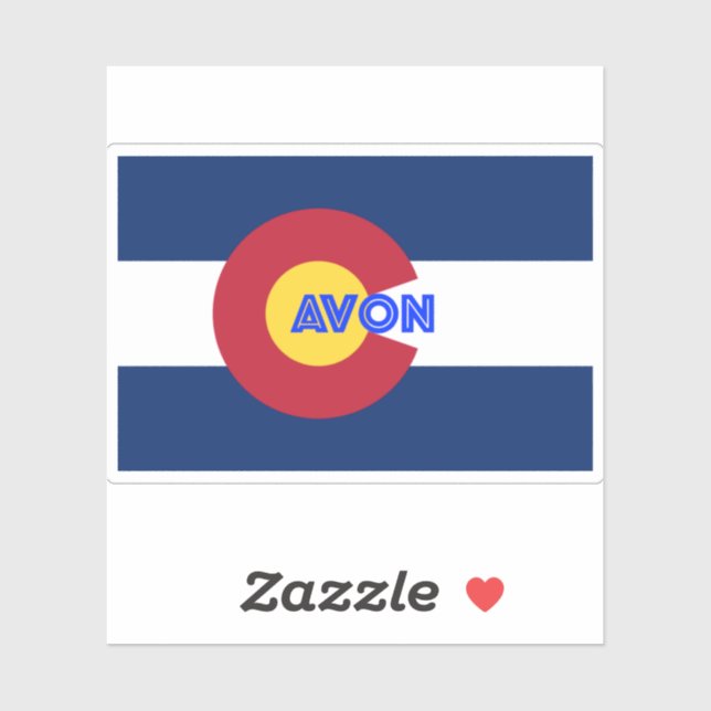 Avon CO Flag Sticker (Sheet)