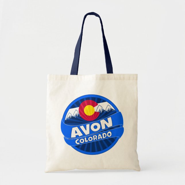 Avon Colorado mountain burst tote bag (Front)