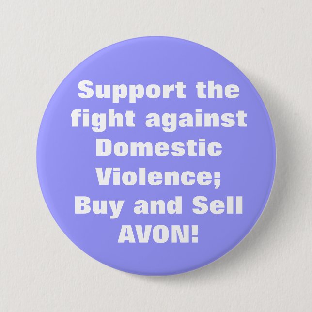 Avon: Domestic Violence Pinback Button (Front)