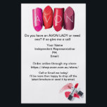 Avon Flyer<br><div class="desc">Great flyer to place in mailboxes if you cant afford many brochures to get around to more potential customers</div>