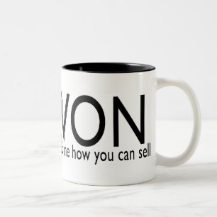 Avon Local Recruiter Two-Tone Coffee Mug