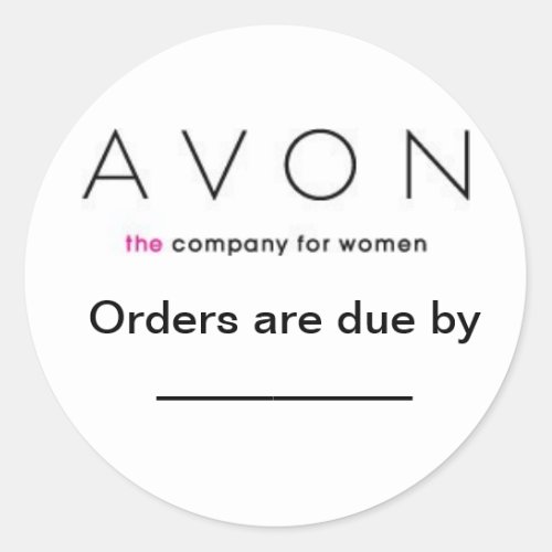 Avon Order due labels