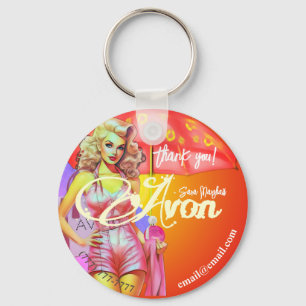 Avon Party Thank You Keychain