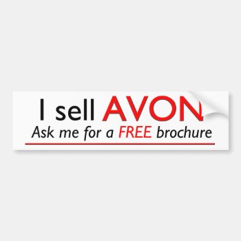 Avon Professional Advertising Bumper Sticker by hkimbrell at Zazzle