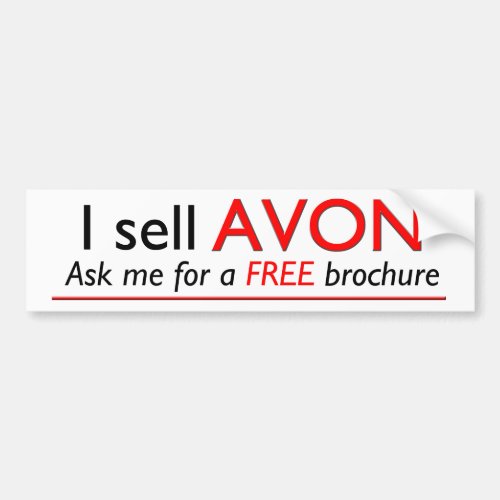 Avon Professional Advertising Bumper Sticker