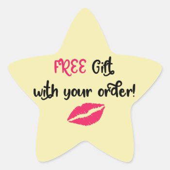Avon Promotional  Free Gift With Your Order Star Sticker by hkimbrell at Zazzle