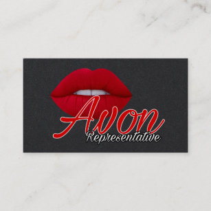 Avon Representative Black Business Card