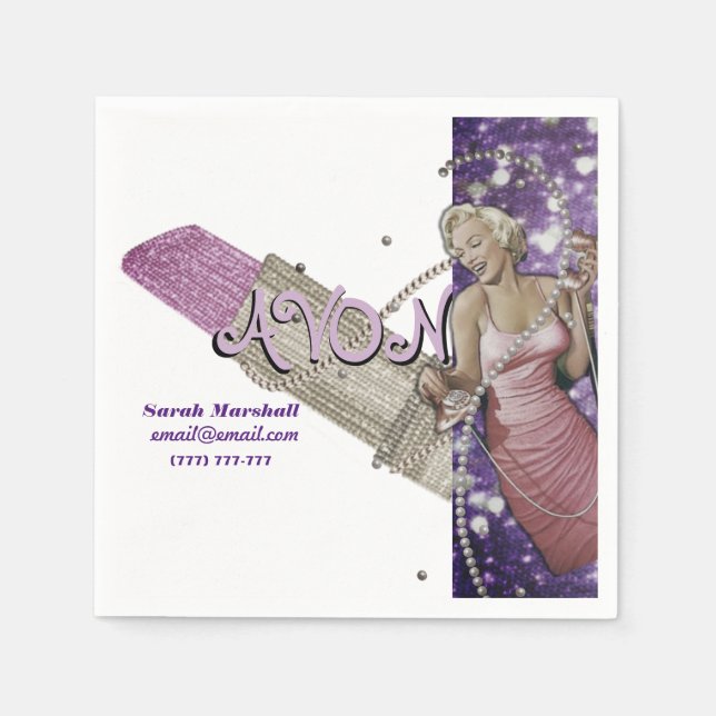 Avon Representative  Napkins (Front)