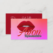 Avon Representative with Pink Business Card (Front/Back)