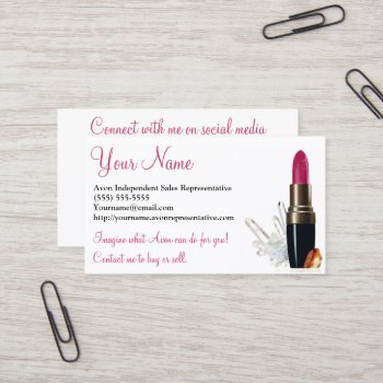 Avon  Social Media  White Business Card by hkimbrell at Zazzle