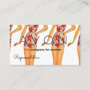 Avon the company for women business card