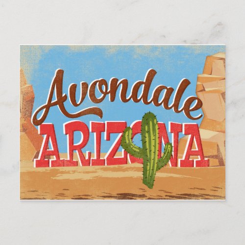 Avondale Arizona Vintage Travel Postcard