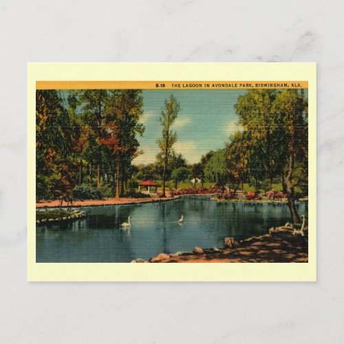 Avondale Park Birmingham Alabama Vintage Postcard