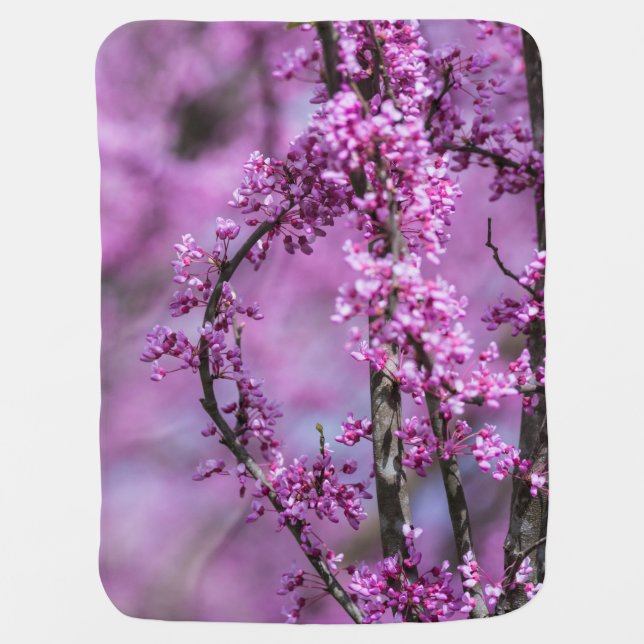 Avondale Redbud Art Baby Blanket (Front)