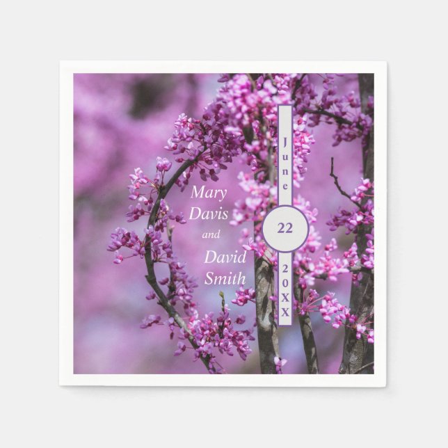 Avondale Redbud Art Napkins (Front)