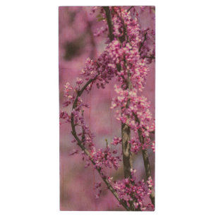 Avondale Redbud Art Wood Flash Drive