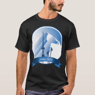 Avoriaz 1800 Alps ski leewarddesign T-Shirt
