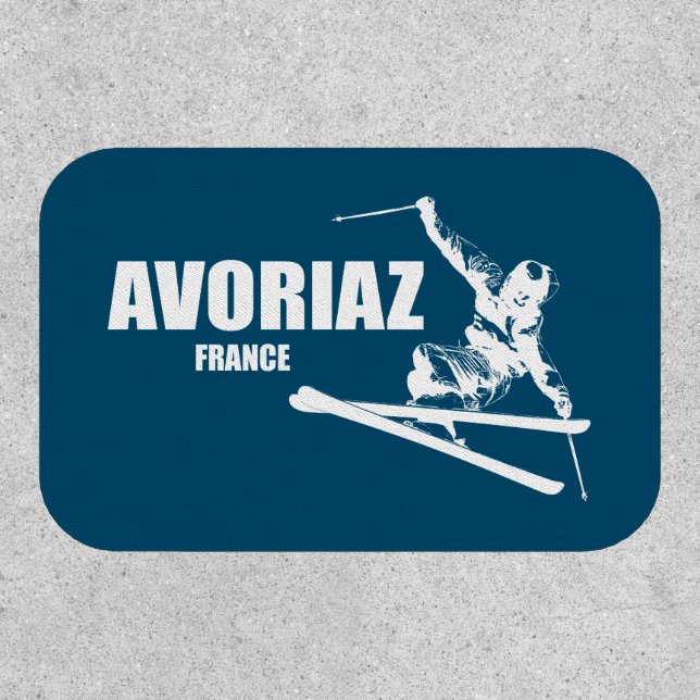 Avoriaz France Skier Patch (Front)
