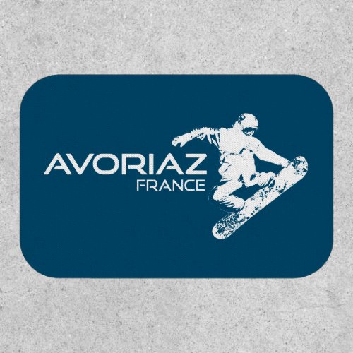 Avoriaz France Snowboarder Patch