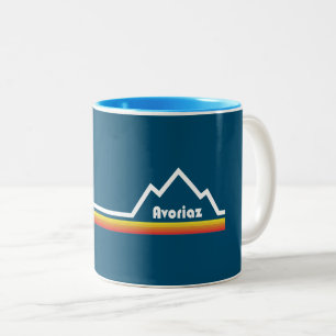 Avoriaz France Two-Tone Coffee Mug